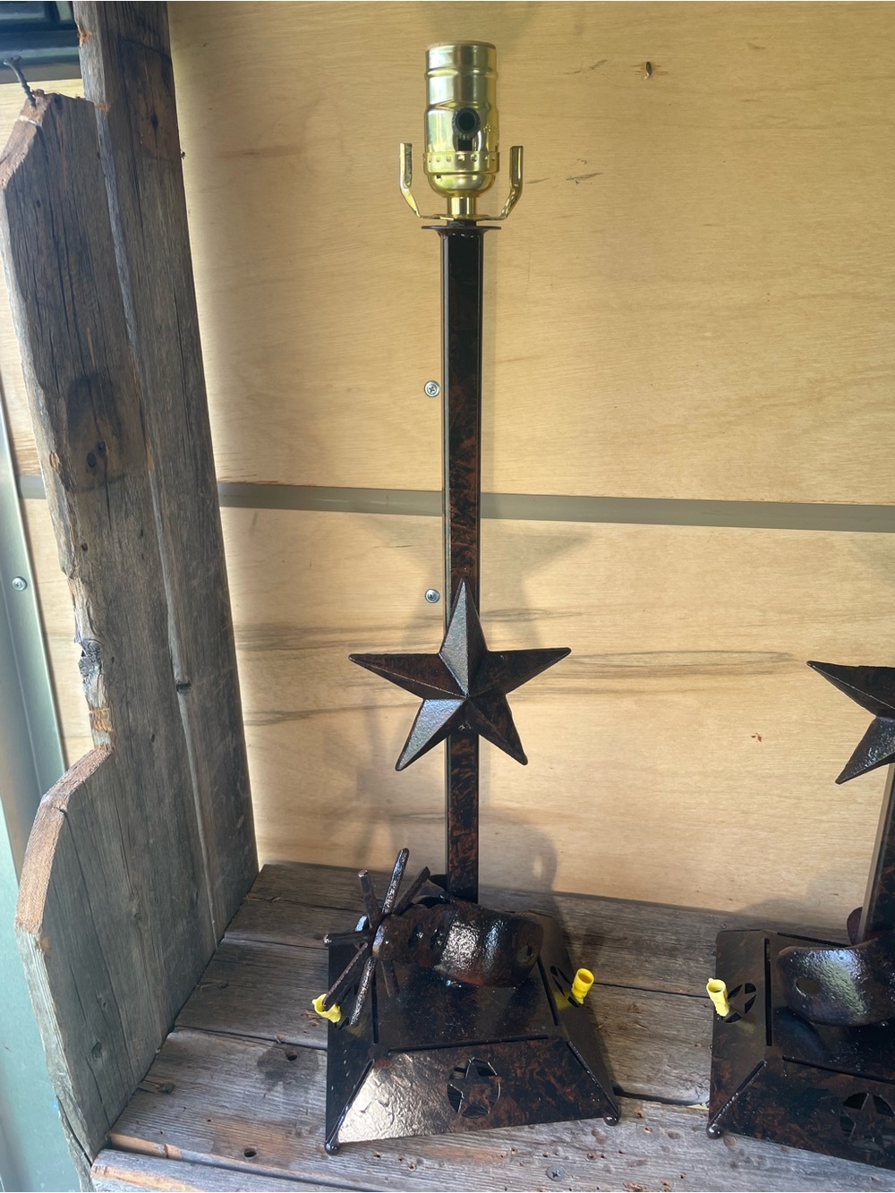 Hand Made Western Table Lamp